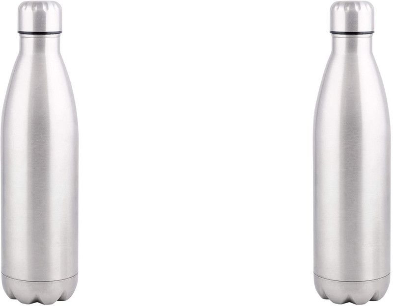 R.sons PROCASA. COLA C30 Stainless Steel Water Bottle, 1000ML, Set of 2 1000 ml Bottle  (Pack of 2, Silver, Steel)