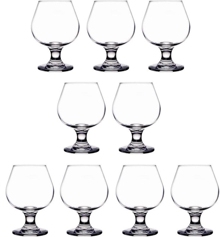 (Pack of 9) Attractive Design Stylish Drinking Glass, Home, Bar, Restaurant, Transparent, 300 Ml, Pack Of 9 Glass Set  (300 ml, Glass)