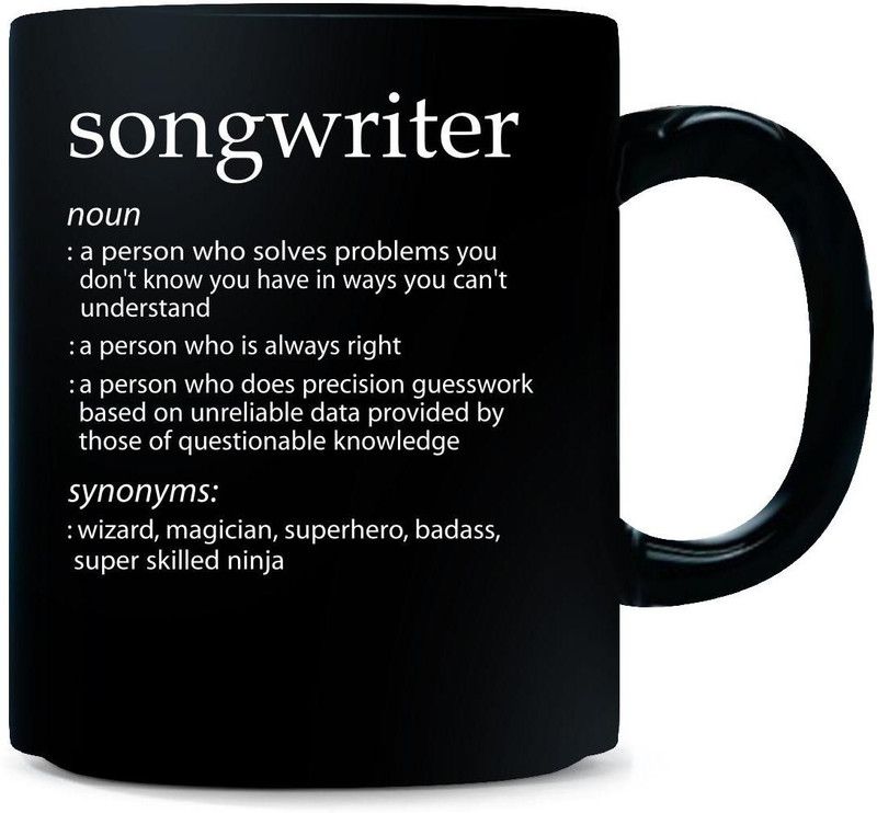 Gift Urself songwriter Profession Meaning Funny Gift - Ceramic Coffee Mug  (325 ml)