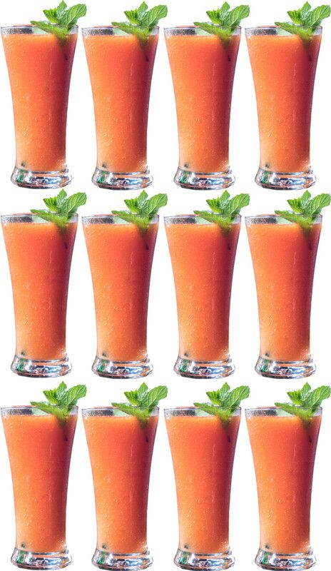 AROXIMA (Pack of 12) Transparent Beer/Water/Juice Glass set 300 ML-GL14 Glass Set Water/Juice Glass  (300 ml, Glass, Clear)