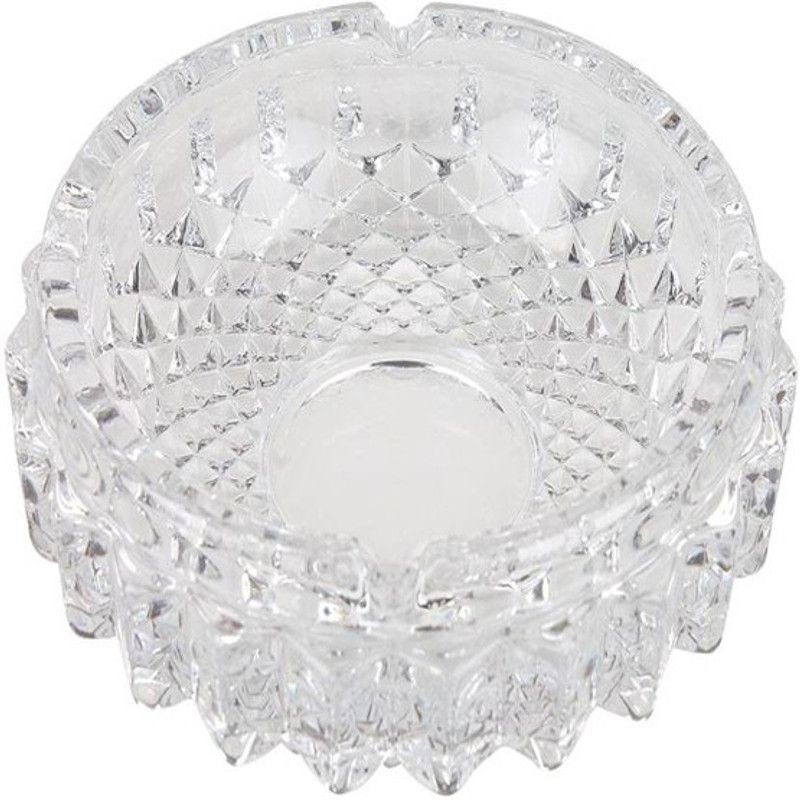 NOGAIYA NGLASS ASHTREY21 Clear Glass Ashtray  (Pack of 1)