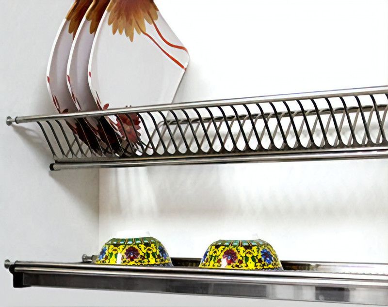 Marsun Kitchen Dish Rack for Cabinet Width 60CM Plate Kitchen Rack  (Steel, Steel)