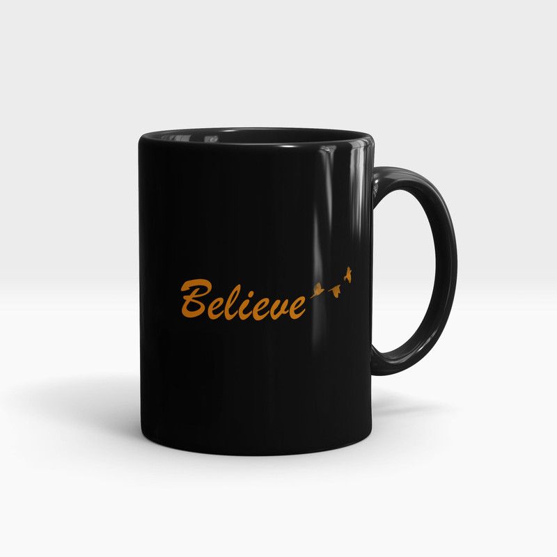 Gift Arcadia Believe Printed CoffeeMug, Ideal Gift for Couple, Girlfriend/Boyfriend, and Wife/Husband Ceramic Coffee Mug  (330 ml)