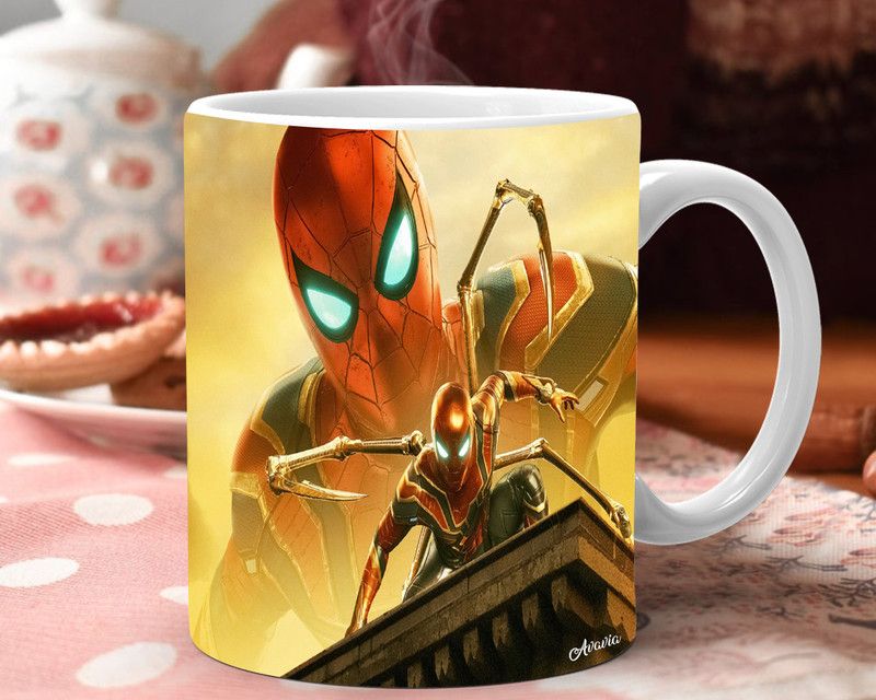 Avavia "SpiderMan"Best Gift for Friends|Kids|Brother|Boys|Printed Ceramic Coffee Mug  (350 ml)