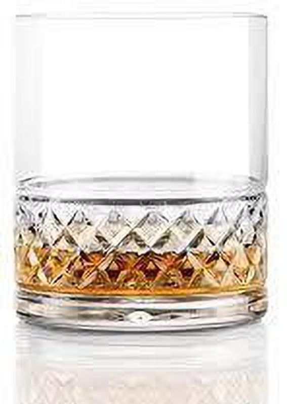 NOGAIYA (Pack of 6) Crystal Whisky Glass Set | Premium Tumbler Glass - For Whiskey - Bourbon - Water - Beverage - Drinking Glasses - Lead Free Cristal Glass Set (300 ml, Glass) TUB 68 Glass Set Whisky Glass  (300 ml, Glass, Clear)