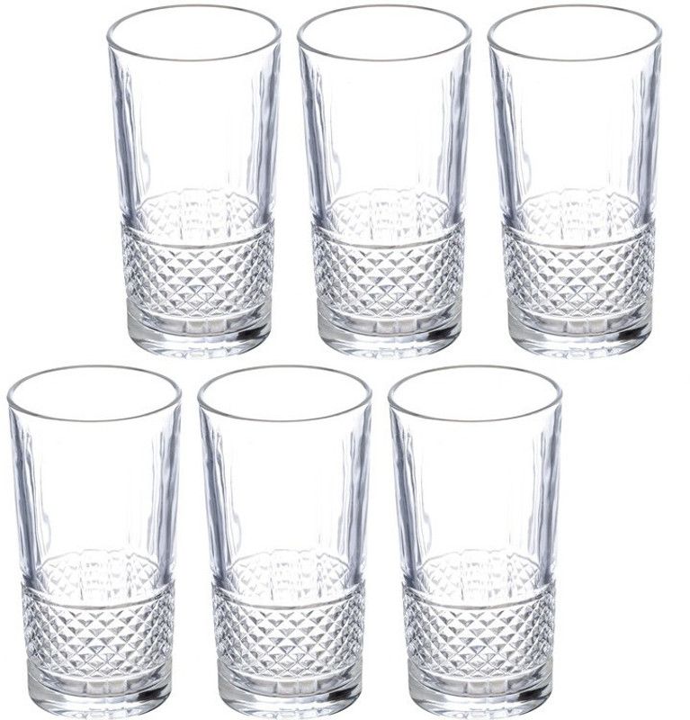 Sanjeev Kapoor (Pack of 6) SKB1041 Glass Set Water/Juice Glass  (260 ml, Glass, Clear)