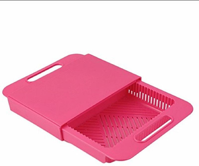 Maison & Cuisine Plastics Easy Chop Plastic Chopping Board, Pink (PA050-1) Plastic Cutting Board  (Pink Pack of 1 Dishwasher Safe)