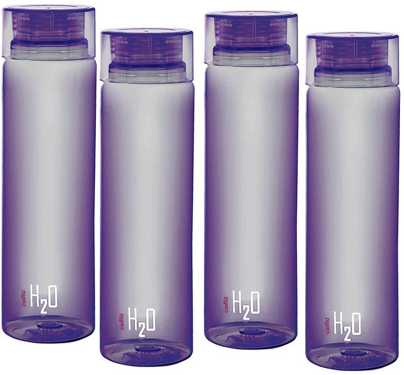 cello Purple Fridge Bottle Set of 4 1000 ml Bottle  (Pack of 4, Purple, Plastic)
