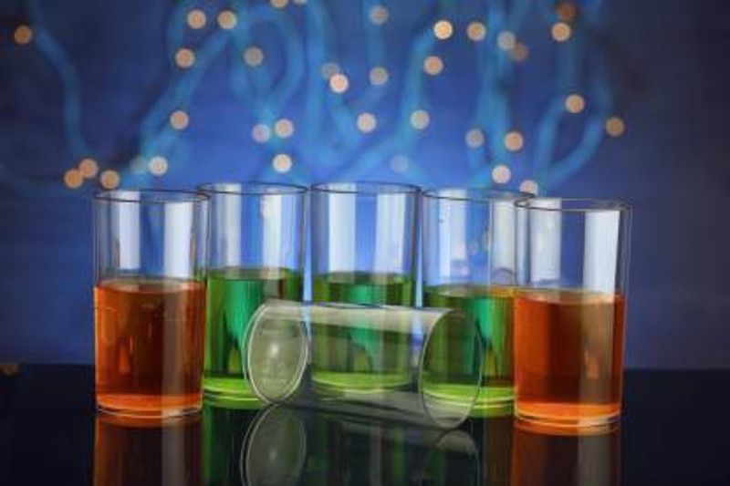 pelton (Pack of 6) Transparent Unbreakable Multipurpose Glass Set of 6PCs (300ml) Glass Set Water/Juice Glass  (300 ml, Plastic, Clear)