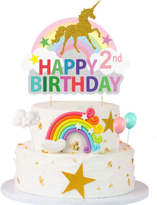ZYOZI Cake Topper  (Multi colour Pack of 1)