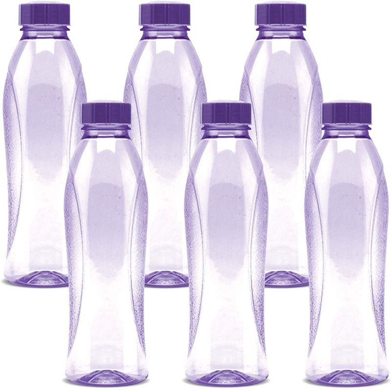 TRIOHOMES Bottle Pack 6 1000 ml Bottle  (Pack of 6, Purple, Plastic)