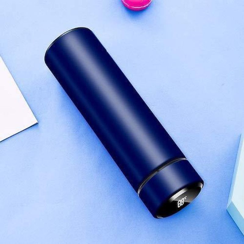 Kavya shri Smart Vacuum Insulated Water Bottle with LED Temperature Display 500 ml Bottle  (Pack of 1, Blue, Plastic)