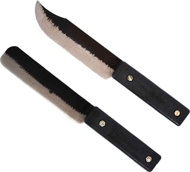 POLYGUARDS Medium and Round Iron Knife Set  (Pack of 2)