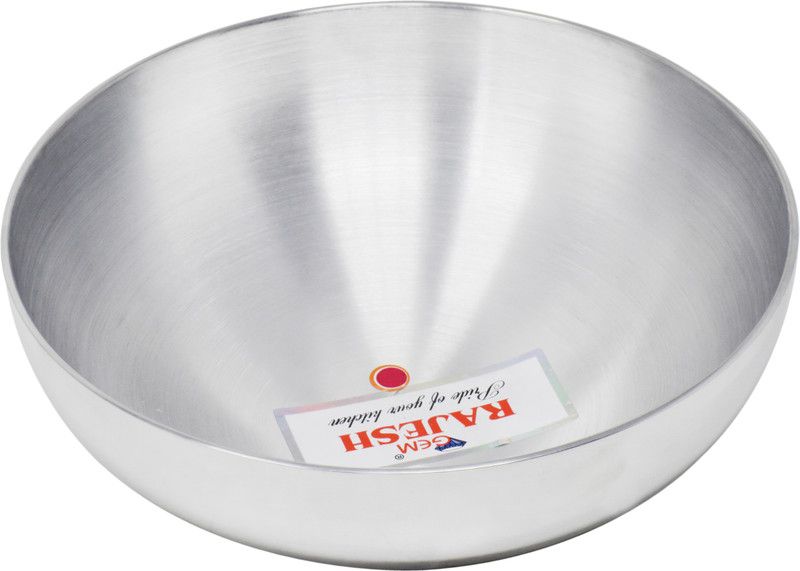 GEM RAJESH 4.25 Liters Aluminum 4mm Thick Round Bottom Tasra, Frying Pan, Fry Pan, Tasla 4.25 L capacity 27 cm diameter  (Aluminium)