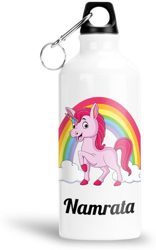 FABTODAY Rainbow Unicorn Water Bottle for Kids - Best Happy Birthday Gift, Namrata 750 ml Bottle  (Pack of 1, Multicolor, Aluminium)