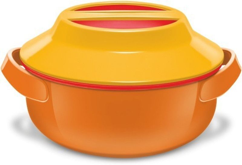 MILTON Milton Microwow Insulated Casserole, 1000 ml, Orange Thermoware Casserole  (1000 ml)