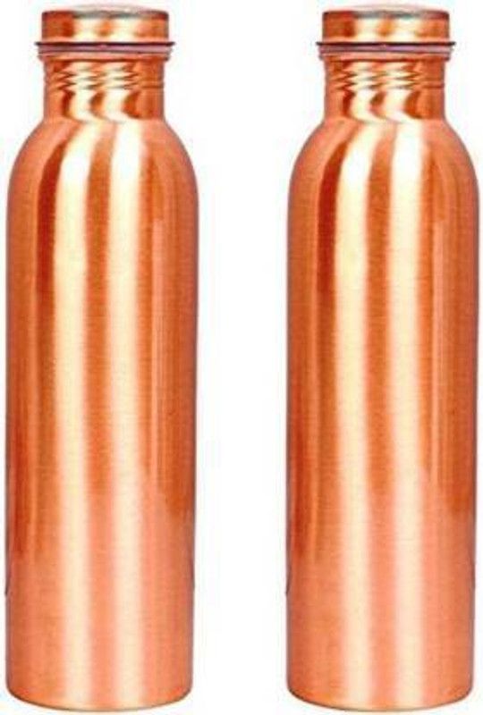 SS COPPER MART plain copper bottle 950 ml Bottle  (Pack of 2, Copper, Copper)
