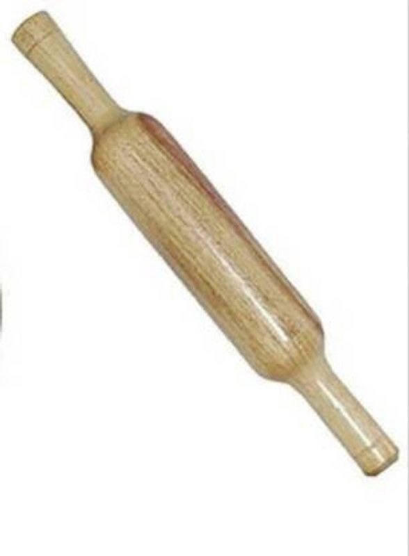 Stri Stri Belan/Bellan for Kitchen Chapati/Papad Rajasthani Hand Made Durable Wooden Rolling Pin, Wooden Belan for Making Roti/Chapati Maker, Papad Maker ( 12 Inch ) Rolling Pin  (Brown, Pack of 1)