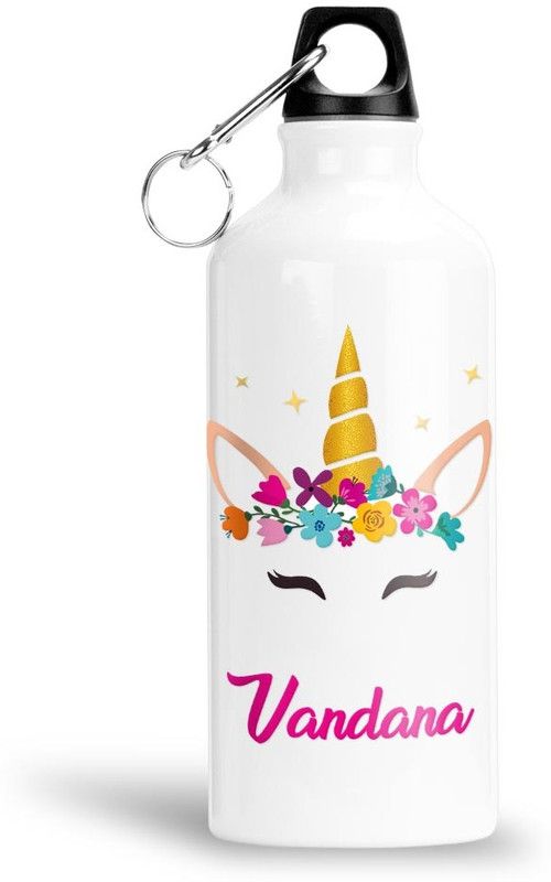 FABTODAY Unicorn Water Bottle for Kids - Best Happy Birthday Gift, Vandana 750 ml Bottle  (Pack of 1, Multicolor, Aluminium)