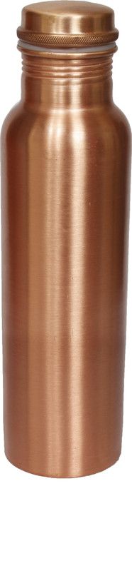 Taal Mell Plain Copper Bottle 1 Ltr with Copper Purity Guarantee Certificate 1000 ml Bottle  (Pack of 1, Copper, Copper)