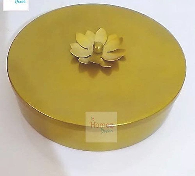 TOPAZ Masala box - 40 ml Brass Utility Container  (Gold)