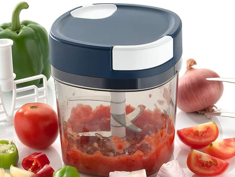 AMOZ Handy Chopper 2 in1 Jumbo Vegetable Chopper, Cutter Set for Kitchen, 1100ML Vegetable Chopper  (1PC ZAMBO CHOPPER)