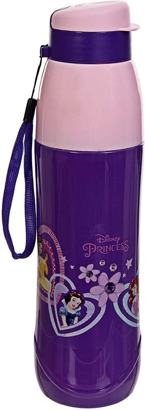 cello disney 600 ml Bottle  (Pack of 1, Pink, Blue, Plastic)
