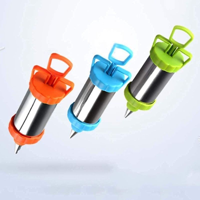 Gitesh Cake Decorating Icing Gun Stainless Steel Cake Decorating Icing Gun Multicolor Kitchen Tool Set  (Multicolor, Baking Tools)