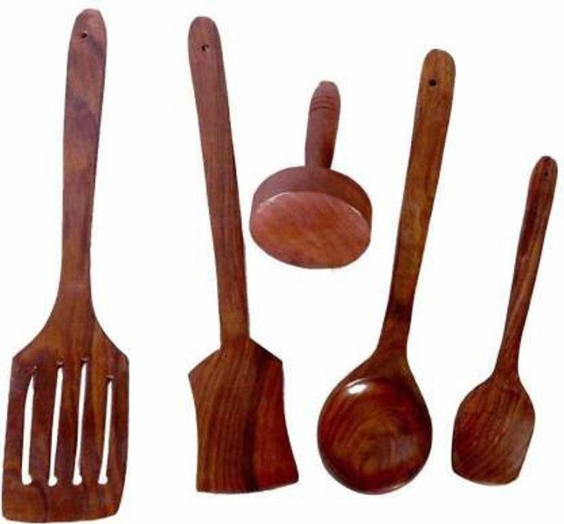 NATIONALDECOR na38 Kitchen Tool Set  (Brown, Cooking Spoon)