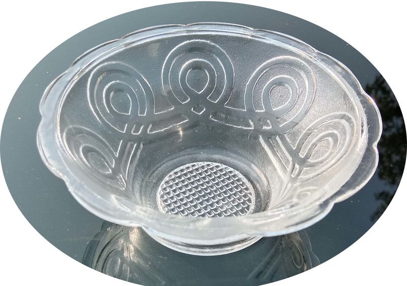 ice bowl set serving fruits, candy, Dry-fruits, Sweets Disposable Dessert Bowl Glass Disposable Serving Bowl  (Clear, Pack of 6)