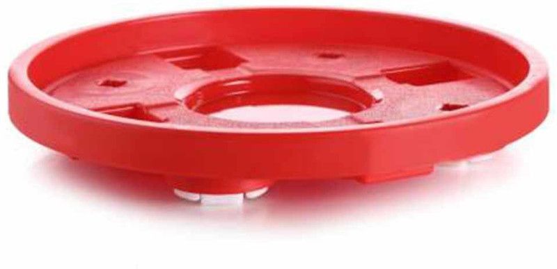 Shoppernation Heavy Duty Plastic Gas Stand Gas Cylinder Trolley  (Red)