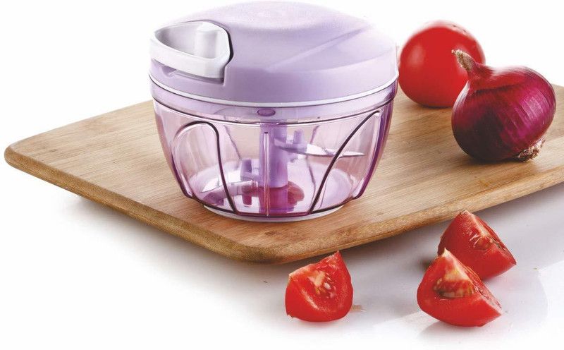 Pyzel Chopper & Vegetable Cutter, Hand Pull Garlic Chopper for Cutting Herbs Veggie Tomatoes Salad Fruit Nuts and Puree Food 3 Blades Vegetable & Fruit Chopper (1 Chopper) Vegetable & Fruit Chopper  (1 pcs)