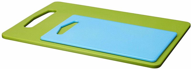 IKEA Plastic Cutting Board  (Green, Blue Dishwasher Safe)