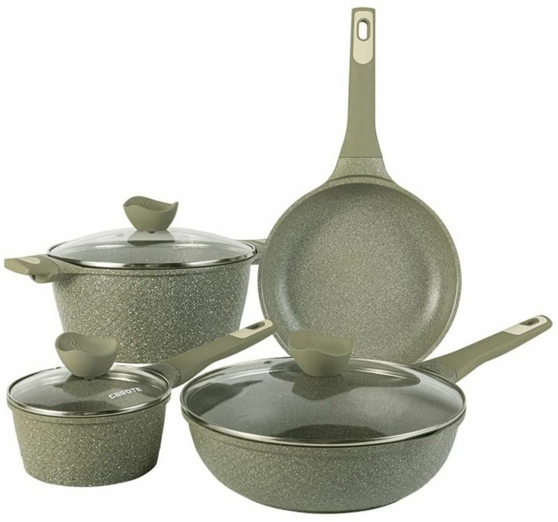 CaROTE Non Stick Set Combo, Induction Cookware Set,24Pan+16Saucepan+24Casserole+28Kadai Induction Bottom Non-Stick Coated Cookware Set  (Aluminium, 1 - Piece)