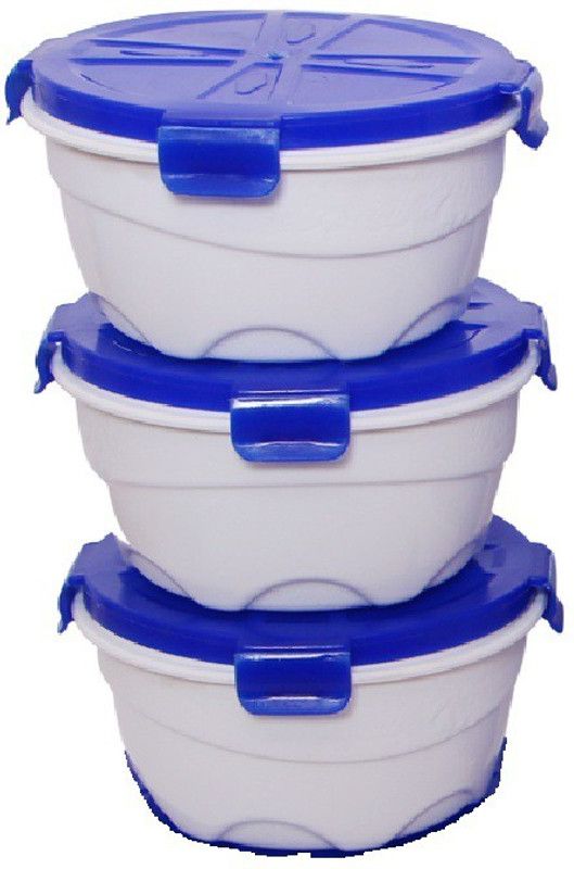 Lush - 600 ml Plastic Utility Container  (Pack of 3, Multicolor)