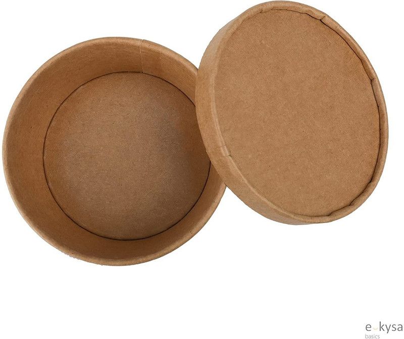 e kysa - 350 ml Paper Grocery Container  (Pack of 15, Brown)