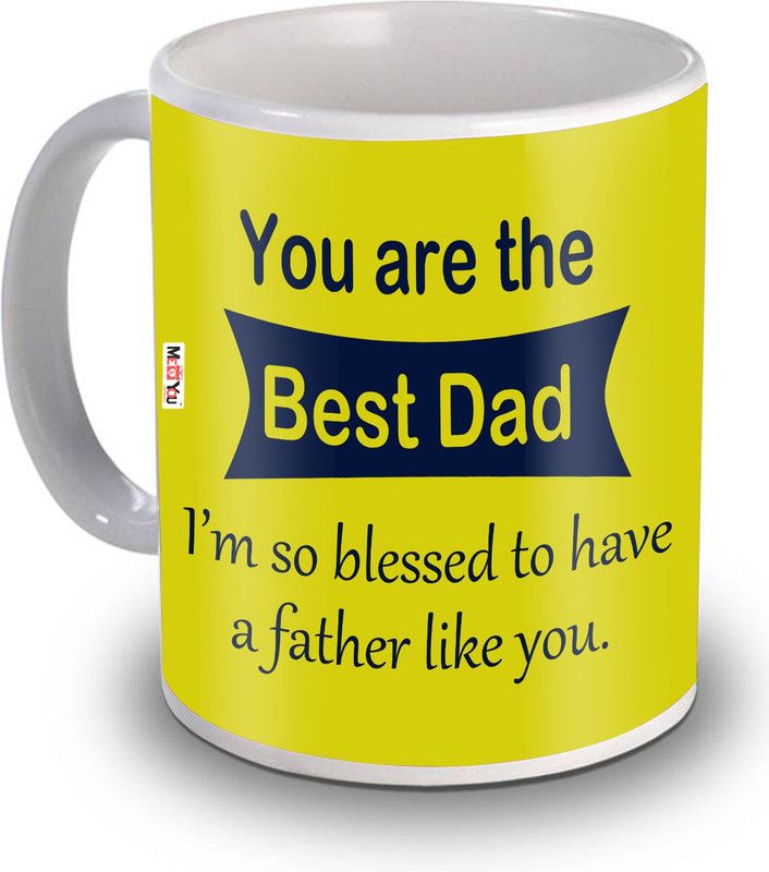ME&YOU Gifts for Dad, Printed Ceramic Coffee Birthday Gifts IZ20NJPDadMU-62 Ceramic Coffee Mug  (325 ml)