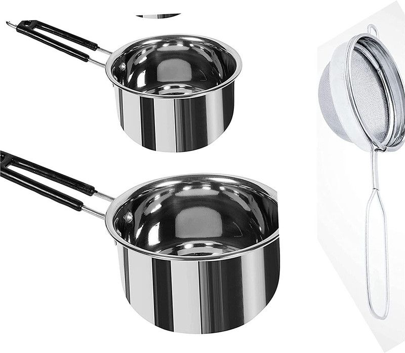 MAHA CREATION Sauce Pan 20 cm diameter 1 L capacity  (Stainless Steel)