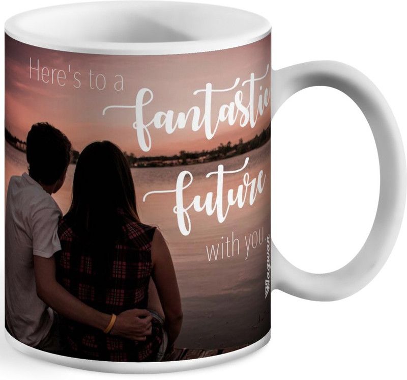 Wagwan Fantastic Future with you mug Ceramic Coffee Mug  (350 ml)