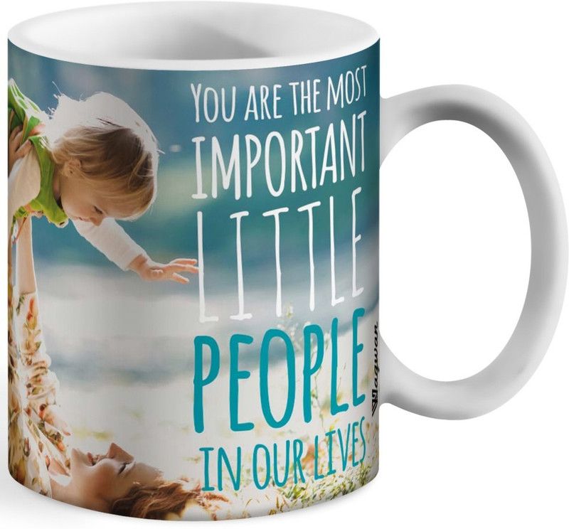 Wagwan You are the most Important Little People in our Lives Valentine's Day gift, Anniversary and any special Occasion Ceramic Coffee Mug  (350 ml)