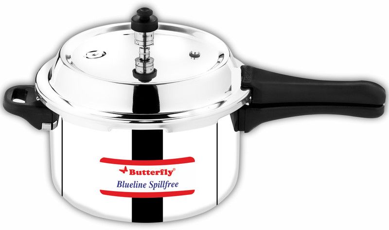 Butterfly Blue Line 3 L Induction Bottom Pressure Cooker  (Stainless Steel)