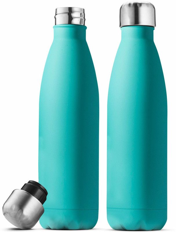 moin ahmad BOTTLE 500 ml Bottle  (Pack of 3, Blue, Steel)