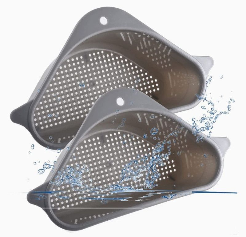 SSSTORE SSSTORE traingle sink drainer 2pc/sink stainer /multifunctional stainer basket Strainer  (Multicolor Pack of 2)