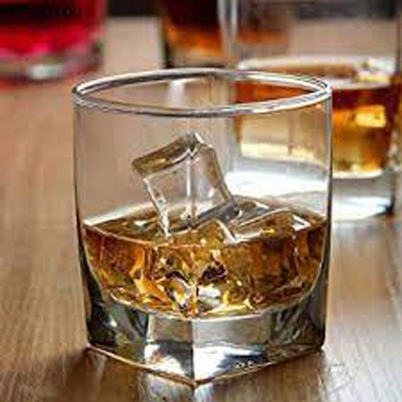 MRIYANGNI (Pack of 2) NBHR30 Glass Set Whisky Glass  (300 ml, Glass, Clear)