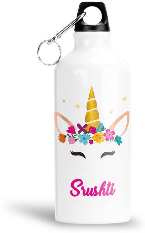 FABTODAY Unicorn Water Bottle for Kids - Best Happy Birthday Gift, Srushti 750 ml Bottle  (Pack of 1, Multicolor, Aluminium)