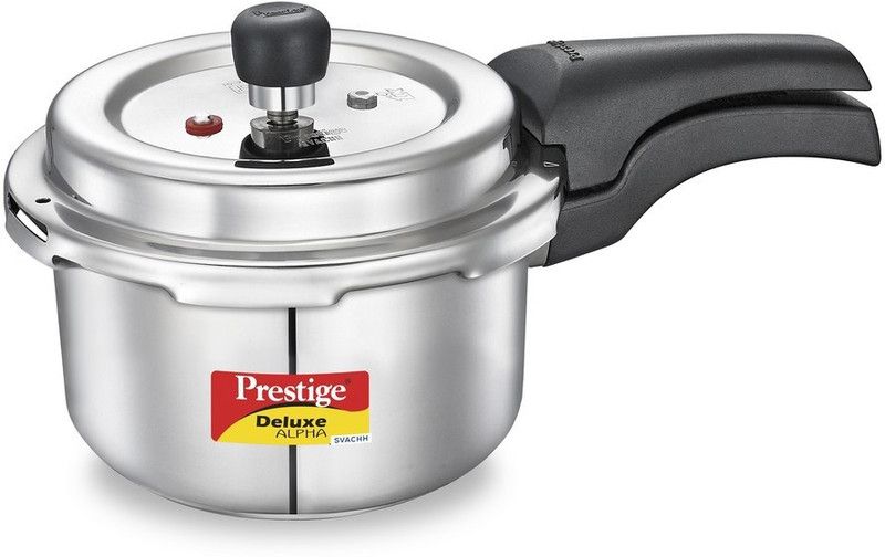 Prestige Deluxe Alpha Svachh 2 L Induction Bottom Pressure Cooker  (Stainless Steel)