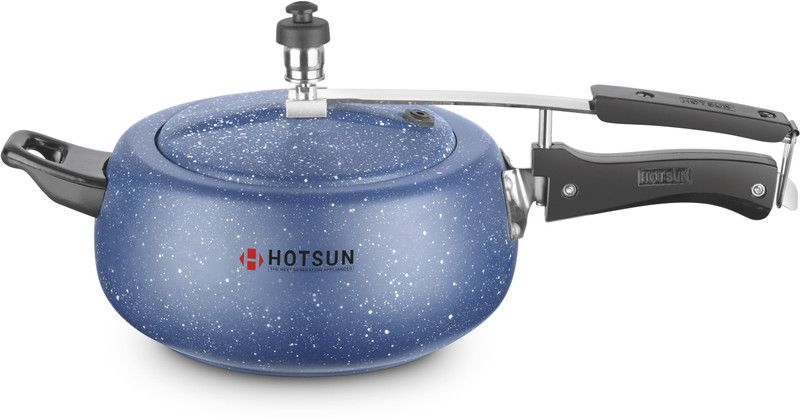 hotsun Daisy Blue Granite Pressure Cooker 3.5Ltr 3.5 L Induction Bottom Pressure Cooker  (Aluminium)