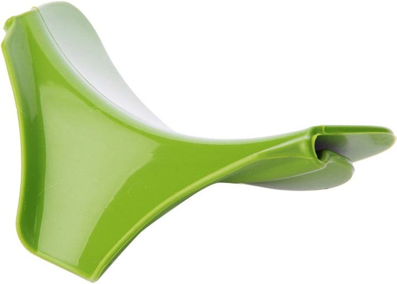 FUTABA Silicone Round Rim Deflector Anti-spill Drain Spout Slip On Sieve  (Green Pack of 1)