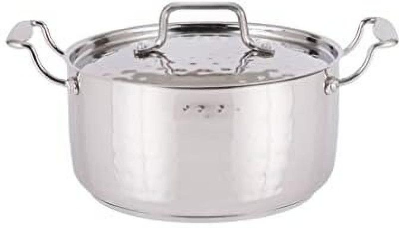 Praylady INOX 3+ Series Cooking Pot 24 cm Induction Bottom Cookware Set  (Stainless Steel, 1 - Piece)