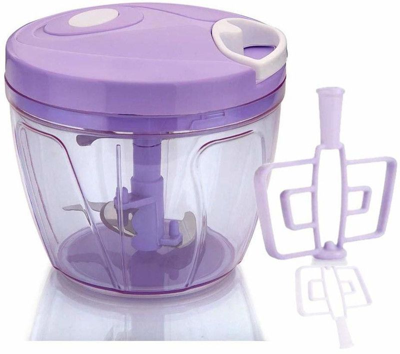 Kamview 2in1 Vegetables dori Chopper with 5 Blades, Fruit Nut Onion handy Chopper 1000ML with beating blade Vegetable & Fruit Chopper  (1 unit)